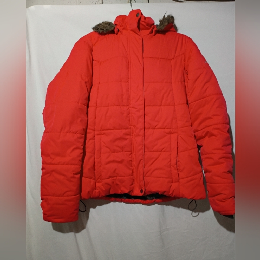 Columbia Red Puffer Jacket